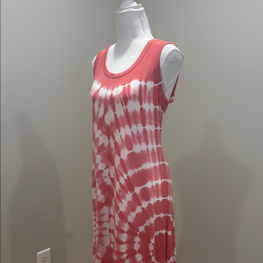 Style & Co Peachy Pink Tie-Dye Dress - Picture 6 of 9